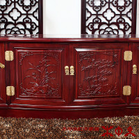 木中央CG11302餐边柜与DS1213电视柜 现代家居中的木制艺术